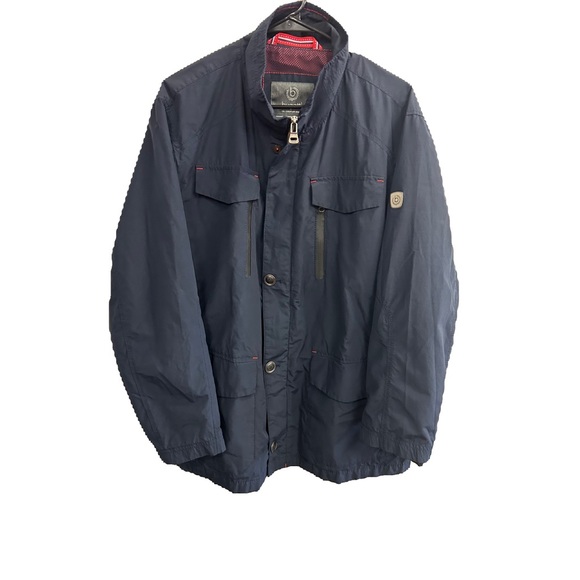 BUGATTI MEN WIND BREAKER FALL JACKET ZIPPER CLOSURE SIX POCKETS - Picture 2 of 8